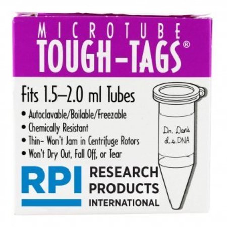 DIVERSIFIED BIOTECH Tough-Tags, 1.5-2.0ml, White, 1000/pk, 1000PK 247103